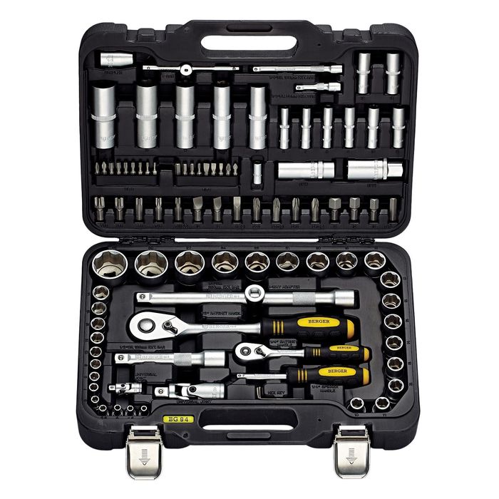 Набор инструмента BERGER универсальный в кейсе 94 предмета ½” - ¼” BG094-1214