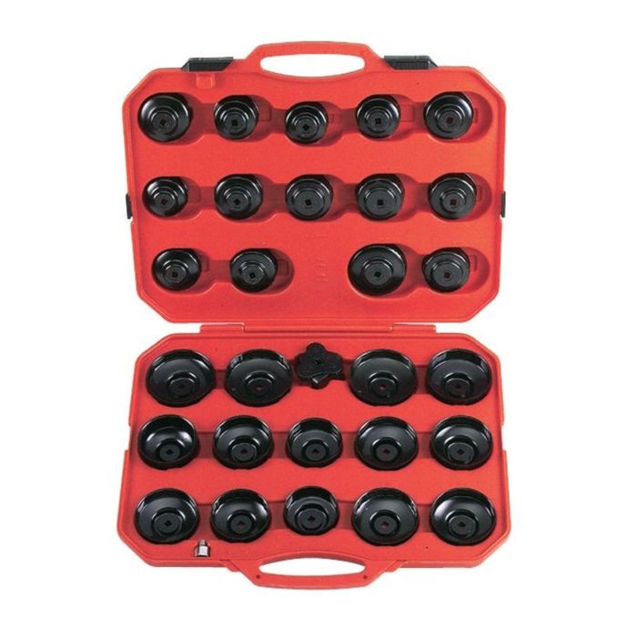 Набор съемников масляных фильтров (чашки) 66-108мм 30 предметов в кейсе FORCE