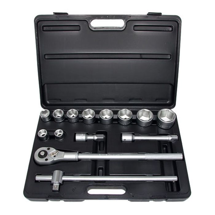 Набор головок 22-50мм 3/4" 12-гранных 14пр. в пластиковом кейсе FORCE