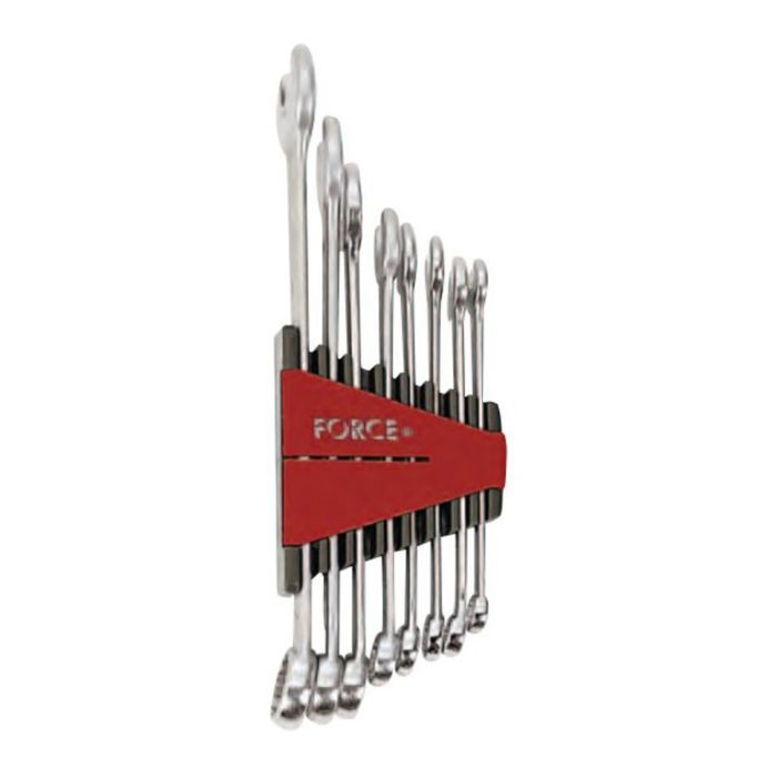 Набор ключей комбинированных 3/8"-13/16"8 пр. на держателе FORCE