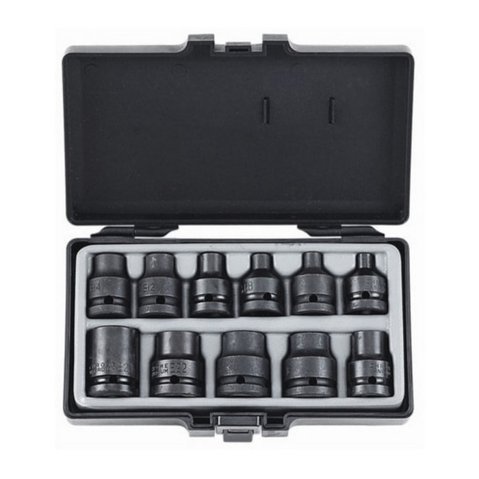 Набор головок TORXЕ6-Е241/2" ударных 11пр.в кейсе FORCE