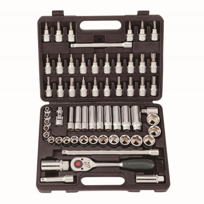 Набор головок 6-24мм 3/8" Surace и насадок 61пр. в кейсе FORCE