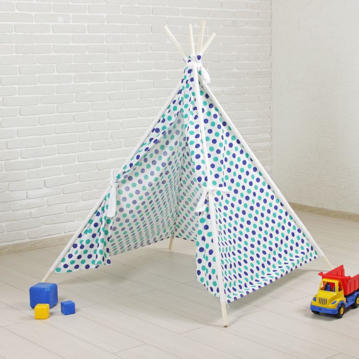 Вигвам "Горох мята-бирюза"