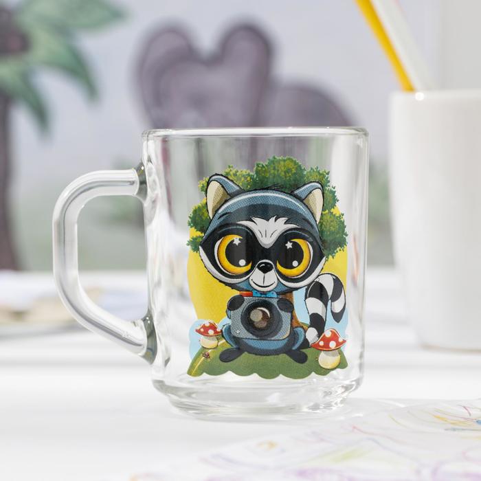 Кружка 200 мл "Веселые зверюшки", рисунок МИКС