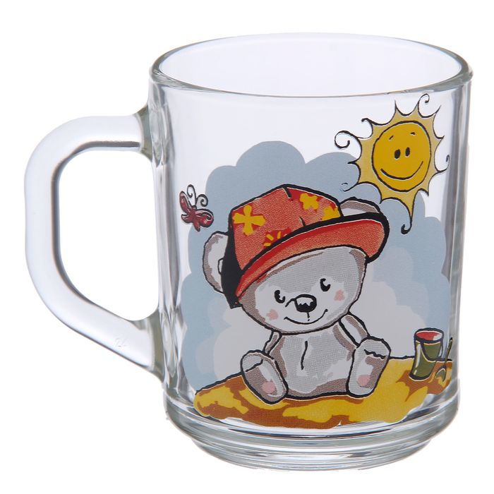 Кружка 200 мл "Веселые зверюшки", рисунок МИКС