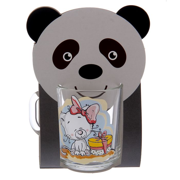 Кружка 200 мл "Веселые зверюшки", рисунок МИКС