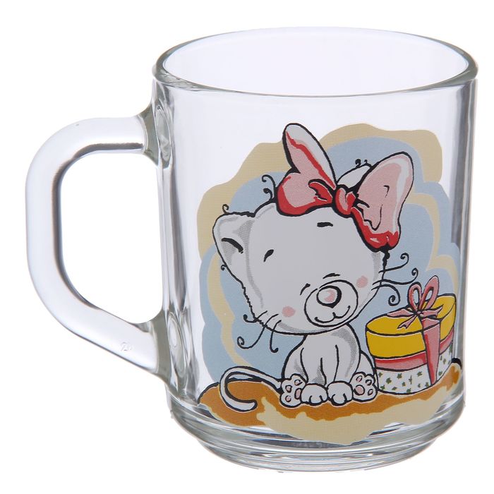 Кружка 200 мл "Веселые зверюшки", рисунок МИКС