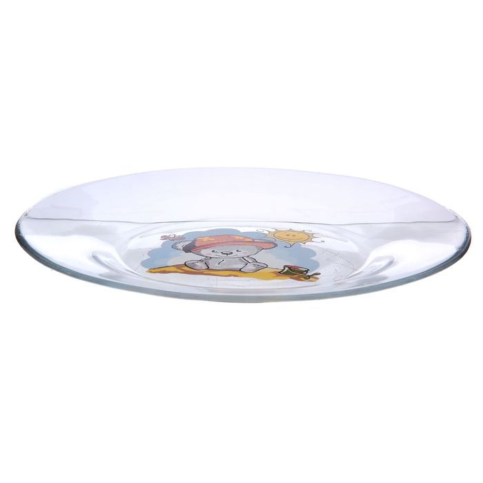 Набор для завтрака "Веселые зверюшки", 3 предмета: тарелка 20 см, салатник 13 см, кружка 200 мл, рисунок МИКС