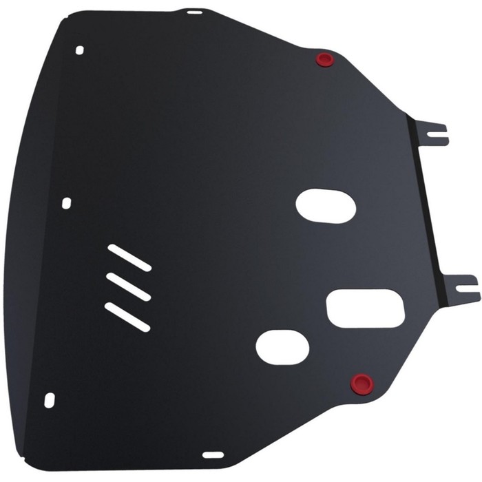 Защита картера и КПП АвтоБРОНЯ для Renault Kangoo (V - 1.2; 1.4) 1998-2003, крепеж в комплекте, сталь, 2 мм, 111.01206.1