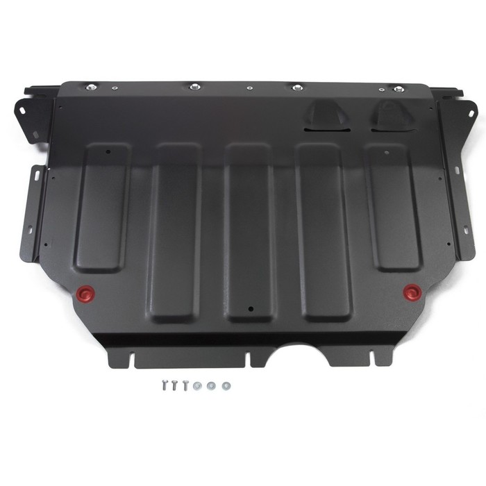 Защита картера и КПП АвтоБРОНЯ для Volkswagen Tiguan (V - 1.4 125/150л.с.; 2.0d 150л.с.; 2.0 180л.с.) 2017-н.в., крепеж в комплекте, сталь, 2 мм, 111.05115.1