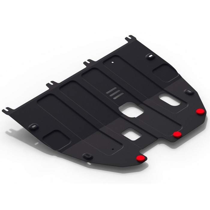 Защита картера и КПП АвтоБРОНЯ для Ssang Yong Tivoli (V - 1.6 / FWD) 2016-н.в., крепеж в комплекте, сталь, 2 мм, 111.05318.1