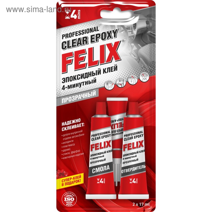 Клей эпоксидный FELIX прозрачный клей эпоксидный усиленный spark lux sl 110