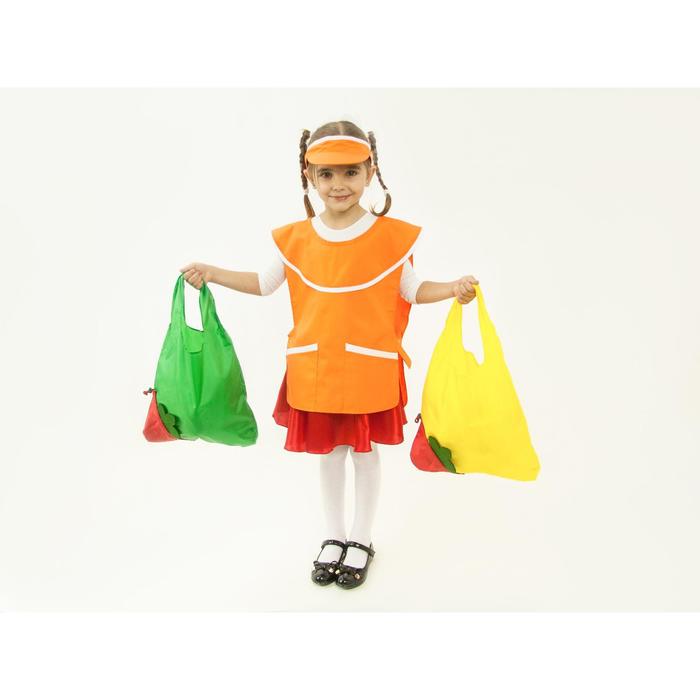 Карнавальный костюм "Продавец", халат, шапочка, рост 110-128 см