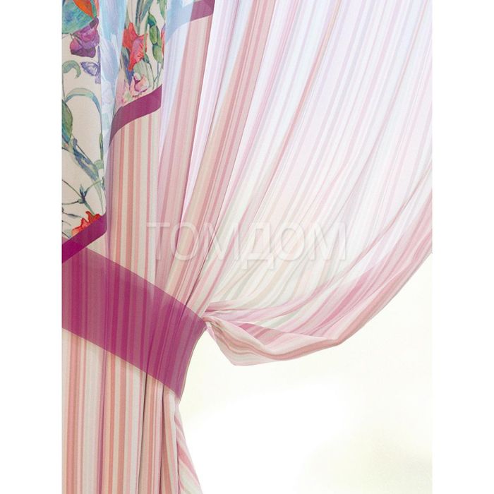 Шторы "Кармэн", 150х180 см-2 шт, подхваты 2 шт, вуаль