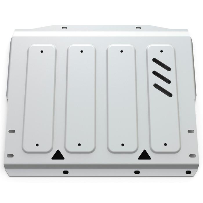 Защита КПП Rival для Mitsubishi Pajero IV (V - 3.0; 3.2d 188/200л.с.; 3.8) 2006-2011 2011-, крепеж в комплекте, алюминий 4 мм