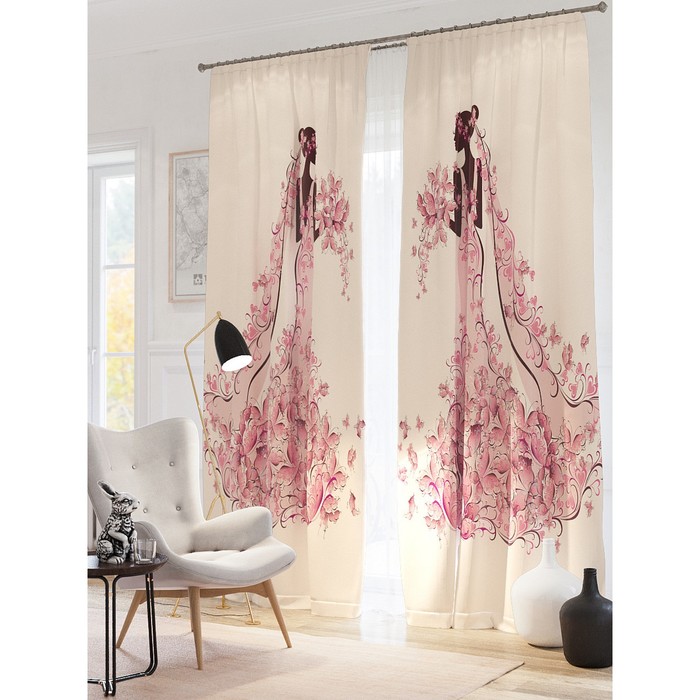 Фотошторы "Фентази", размер 150х260 см-2 шт, блэкаут