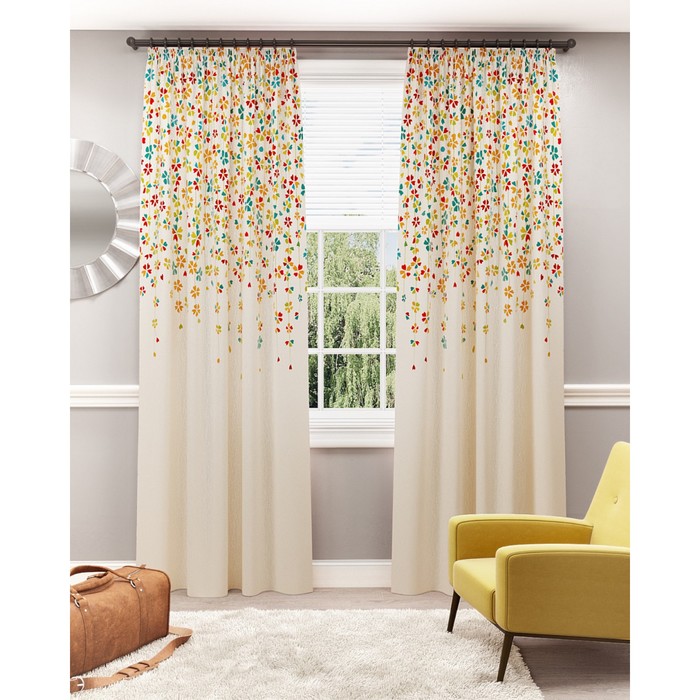 Шторы «Биатриск», размер 150х260 см-2 шт, габардин