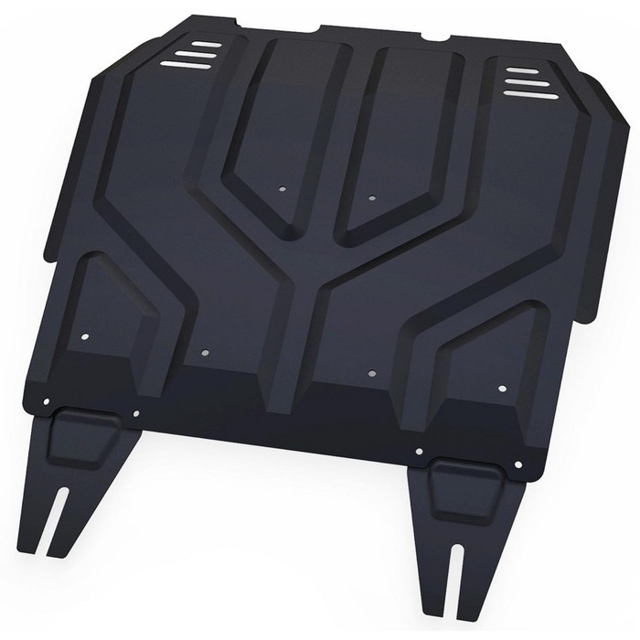 Защита картера и КПП АвтоБРОНЯ для Citroen C4 Aircross (V - 1.6; 2.0) 2012-2016, крепеж в комплекте, сталь, 2 мм, 111.04037.1