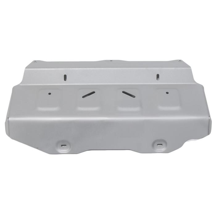 Защита радиатора и картера Rival (часть 1) для Toyota Hilux (V - 2.4d; 2.8d / 4WD) 2015-, штатный крепеж, алюминий 4 мм