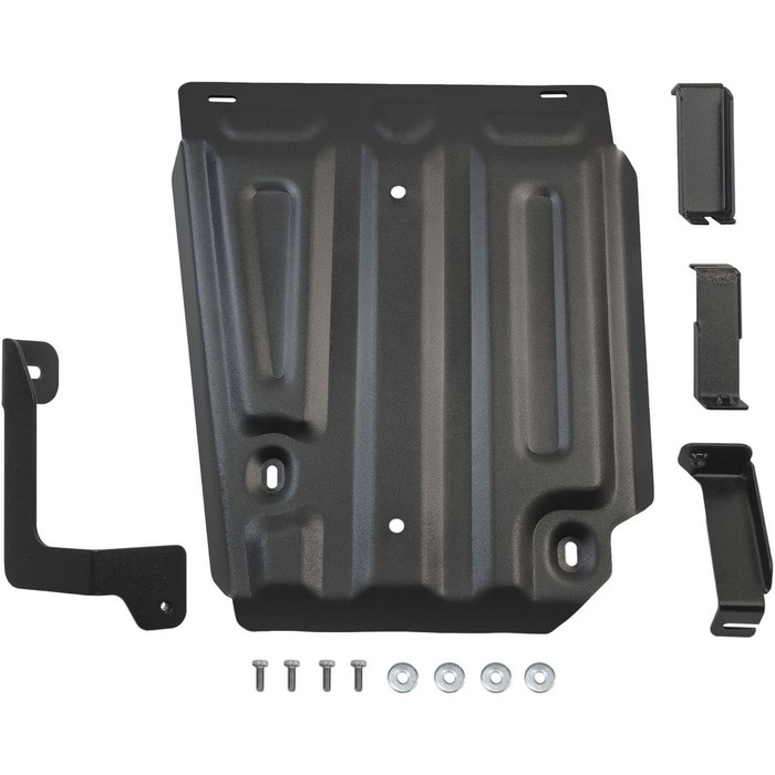 Защита топливного бака АвтоБРОНЯ для Renault Duster (V - 1.6; 2.0; 1.5d / 4WD) 2011-2015 2015-н.в., крепеж в комплекте, сталь, 2 мм, 111.04718.1