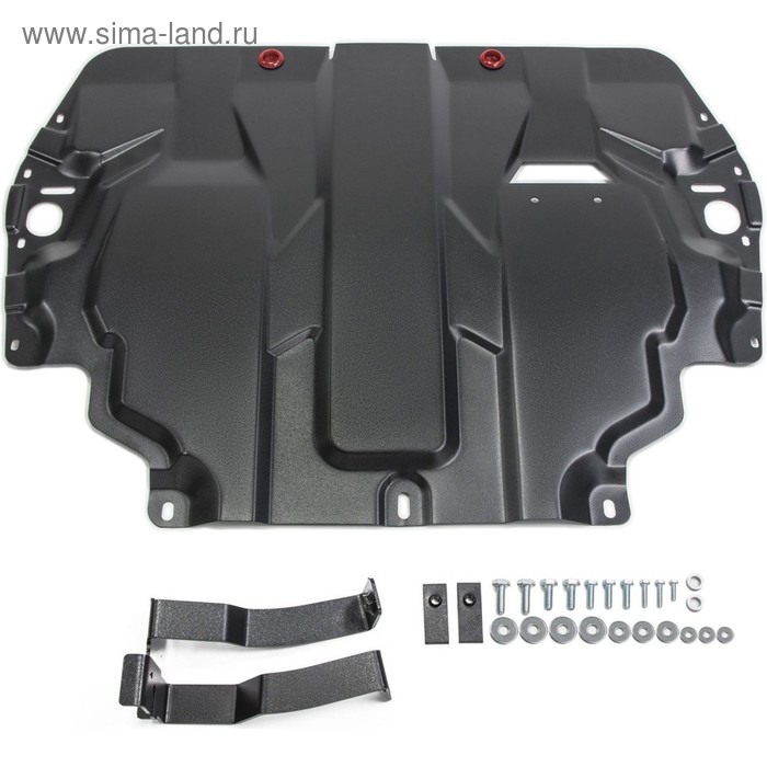 фото Защита картера и кпп автоброня для seat altea freetrack (v - 2.0) 2004-2014, сталь 2 мм, с крепежом, 111.05107.1