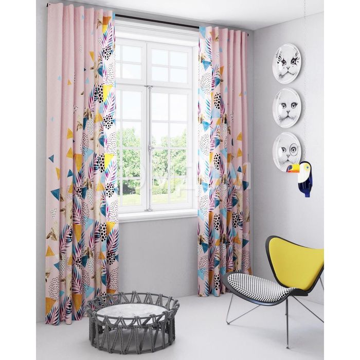 Шторы «Вальтер», размер 150х280 см-2 шт, габардин