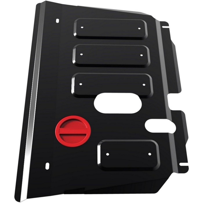 Защита картера и КПП АвтоБРОНЯ для Toyota Ractis (V - кроме 1.3 / FWD) 2005-2010, крепеж в комплекте, сталь, 2 мм, 111.05707.1