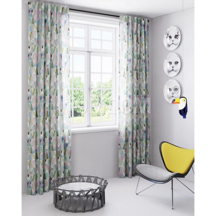 Шторы «Бридж», размер 150х280 см-2 шт, габардин