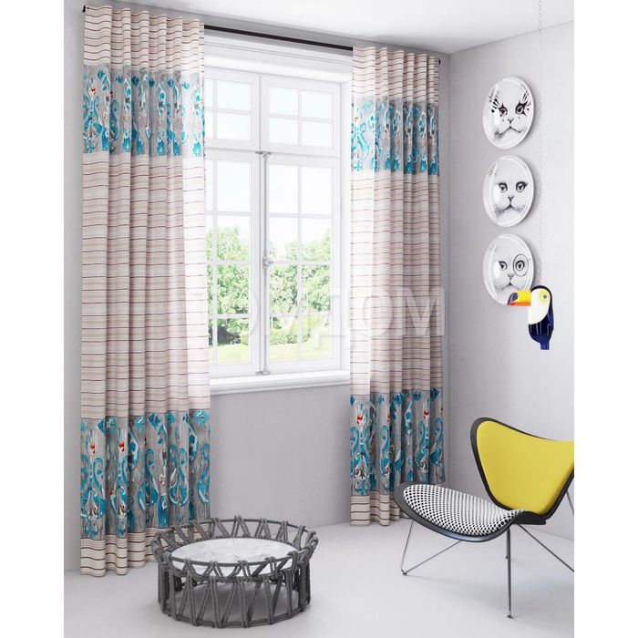 Шторы «Блик», размер 150х280 см-2 шт, габардин