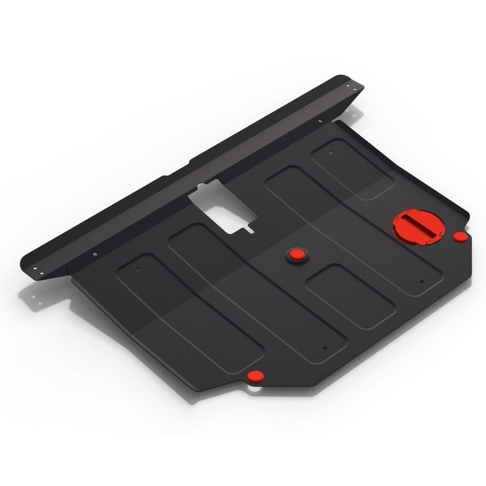 Защита картера и КПП АвтоБРОНЯ для Toyota Allex (V - 1.5; 1.8 / FWD) 2002-2006, крепеж в комплекте, сталь, 2 мм, 111.05722.3