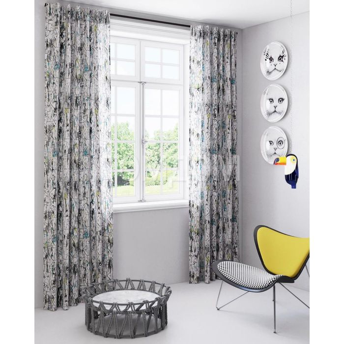 Шторы «Аста», размер 150х280 см-2 шт, габардин