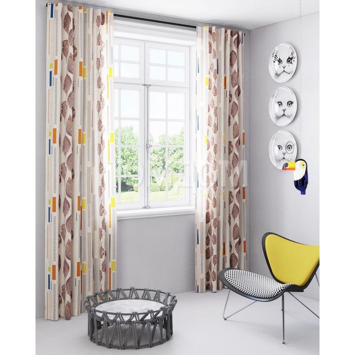 Шторы «Альбина», размер 150х280 см-2 шт, габардин