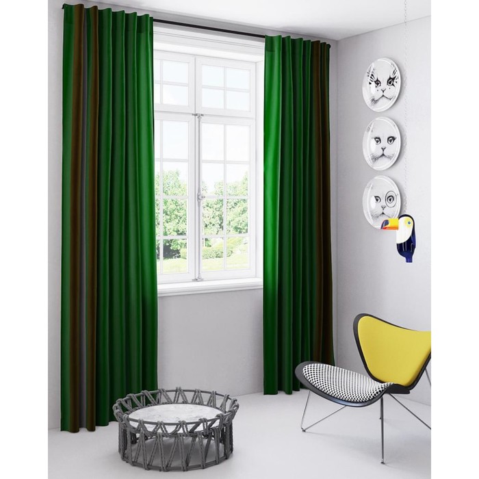 Шторы «Абби», размер 150х280 см-2 шт, габардин