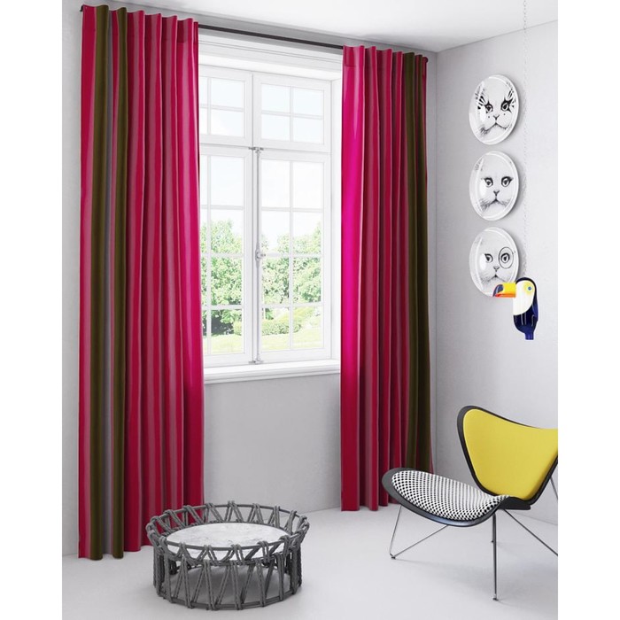 Шторы «Паулина», размер 150х280 см-2 шт, габардин