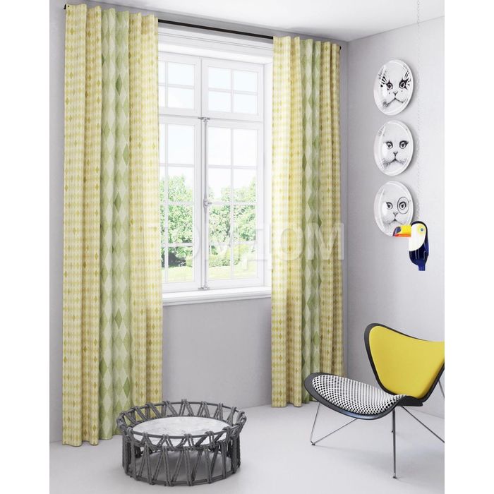 Шторы «Янина», размер 150х280 см-2 шт, габардин