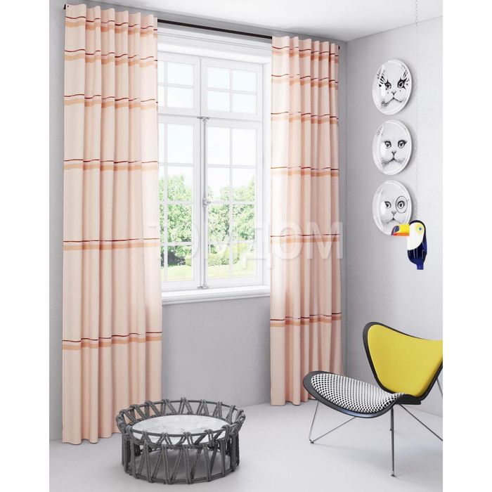 Шторы «Хильда», размер 150х280 см-2 шт, габардин