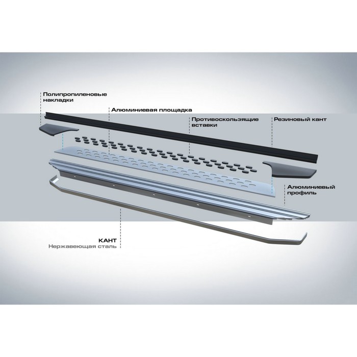 Пороги Bmw-Style Hyundai Creta 2016-, овал 173 см, 2 шт. B173AL.2310.1