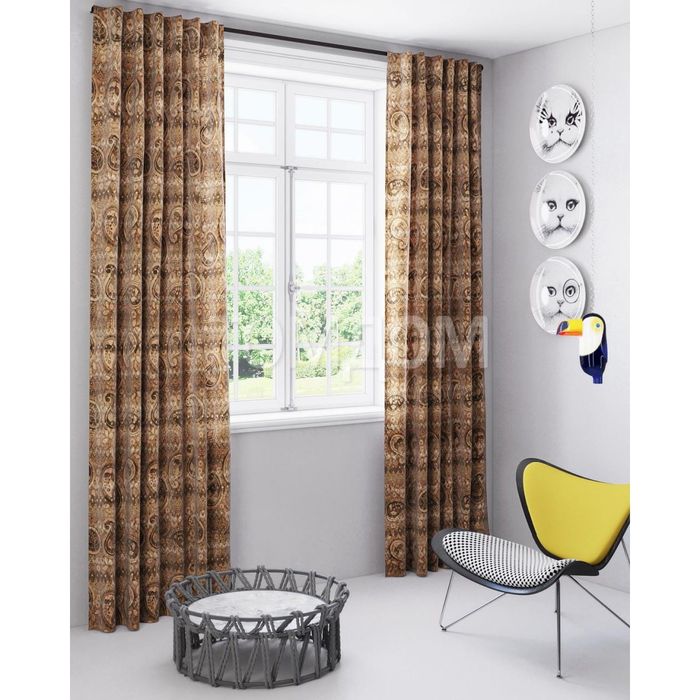 Шторы «Феоктист», размер 150х280 см-2 шт, габардин