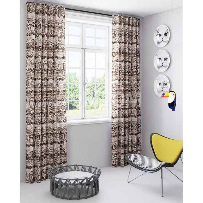 Шторы «Панкрат», размер 150х280 см-2 шт, габардин