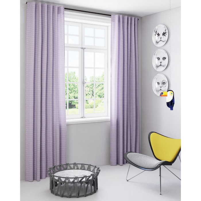 Шторы «Натан», размер 150х280 см-2 шт, габардин