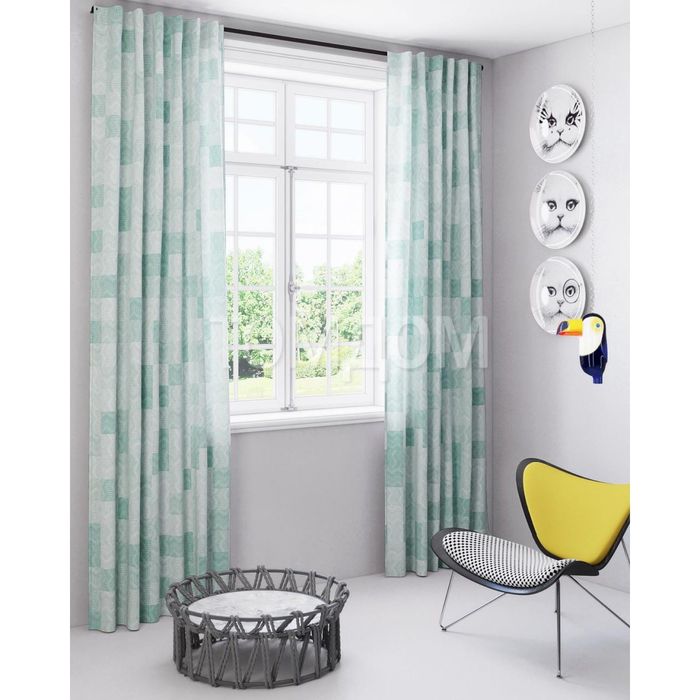 Шторы «Сансевиерия», размер 150х280 см-2 шт, габардин