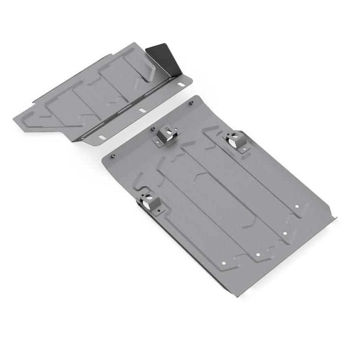 Защита картера Rival (2 части) для Lada 4х4 2001-, штатный крепеж, алюминий 4 мм