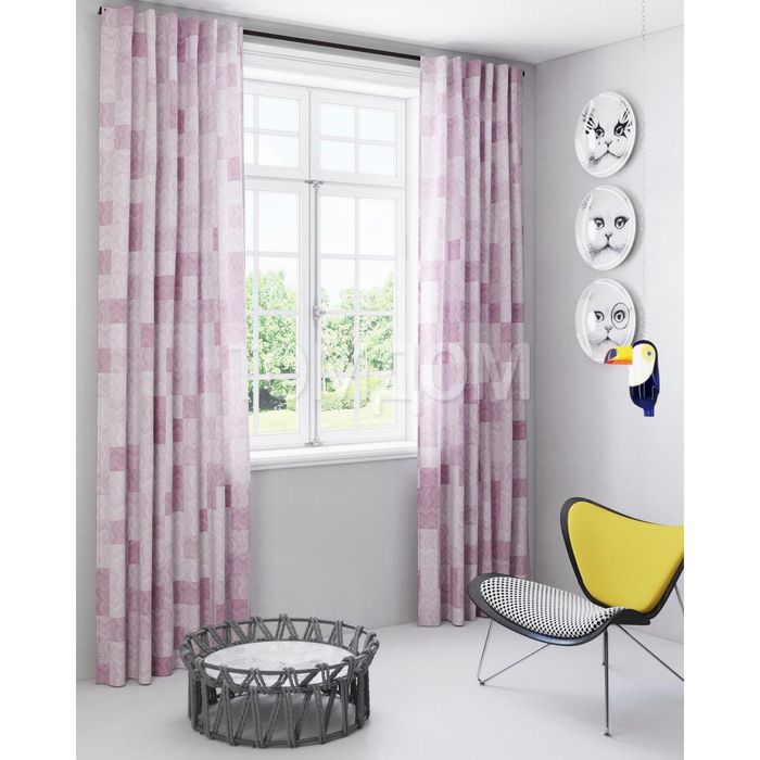 Шторы «Клематис», размер 150х280 см-2 шт, габардин