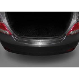 

Накладки на задний бампер Rival для Hyundai Solaris I рестайлинг седан 2014-2017, нерж. сталь, 2 шт., NB.S.2301.1