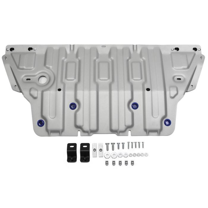 Защита картера Rival для Audi A4 (V - 1.4; 2.0 190/249л.с. / АКПП) 2015-, крепеж в комплекте, алюминий 4 мм