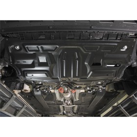 

Защита картера и КПП АвтоБРОНЯ для Volkswagen Polo V седан (V - 1.4 (125 л.с.); 1.6 (85/90/105/110 л.с.)) 2010-2020, сталь 1.5 мм, с крепежом, 111.058