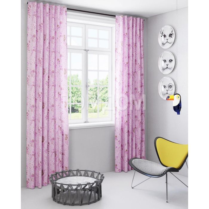 Шторы «Анемона», размер 150х280 см-2 шт, габардин