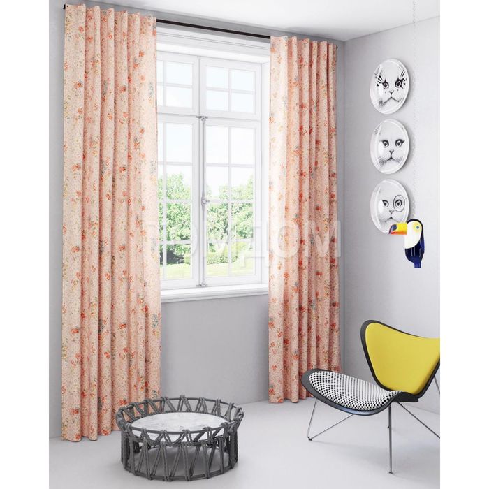 Шторы «Циния», размер 150х280 см-2 шт, габардин