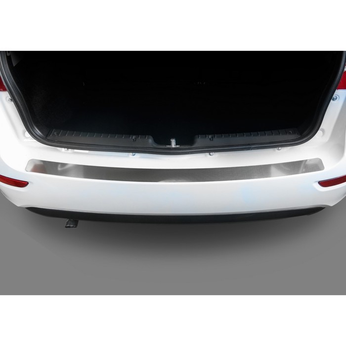 Накладка на задний бампер Rival Lada Kalina Hatchback 2014-, нерж.сталь, 1 шт., NB.H.6005.1 260801