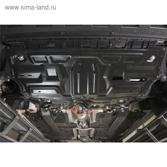 

Защита картера и КПП АвтоБРОНЯ для Volkswagen Polo хэтчбек 2005-2009-2014, сталь 1,5 мм, с крепежом, 111.05842.1